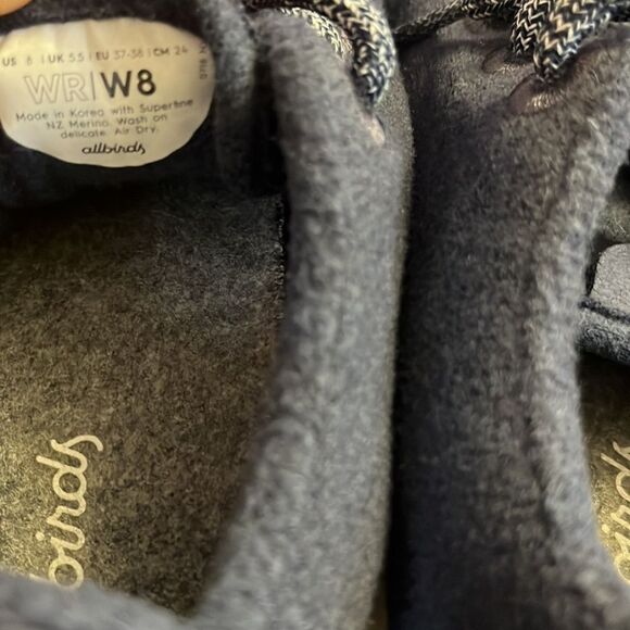 Allbirds Women's Navy Blue Wool Runners - Picture 7 of 8